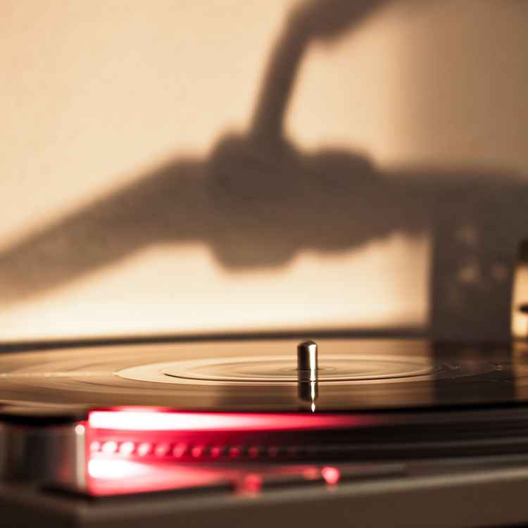 Vinyl mit Schatten