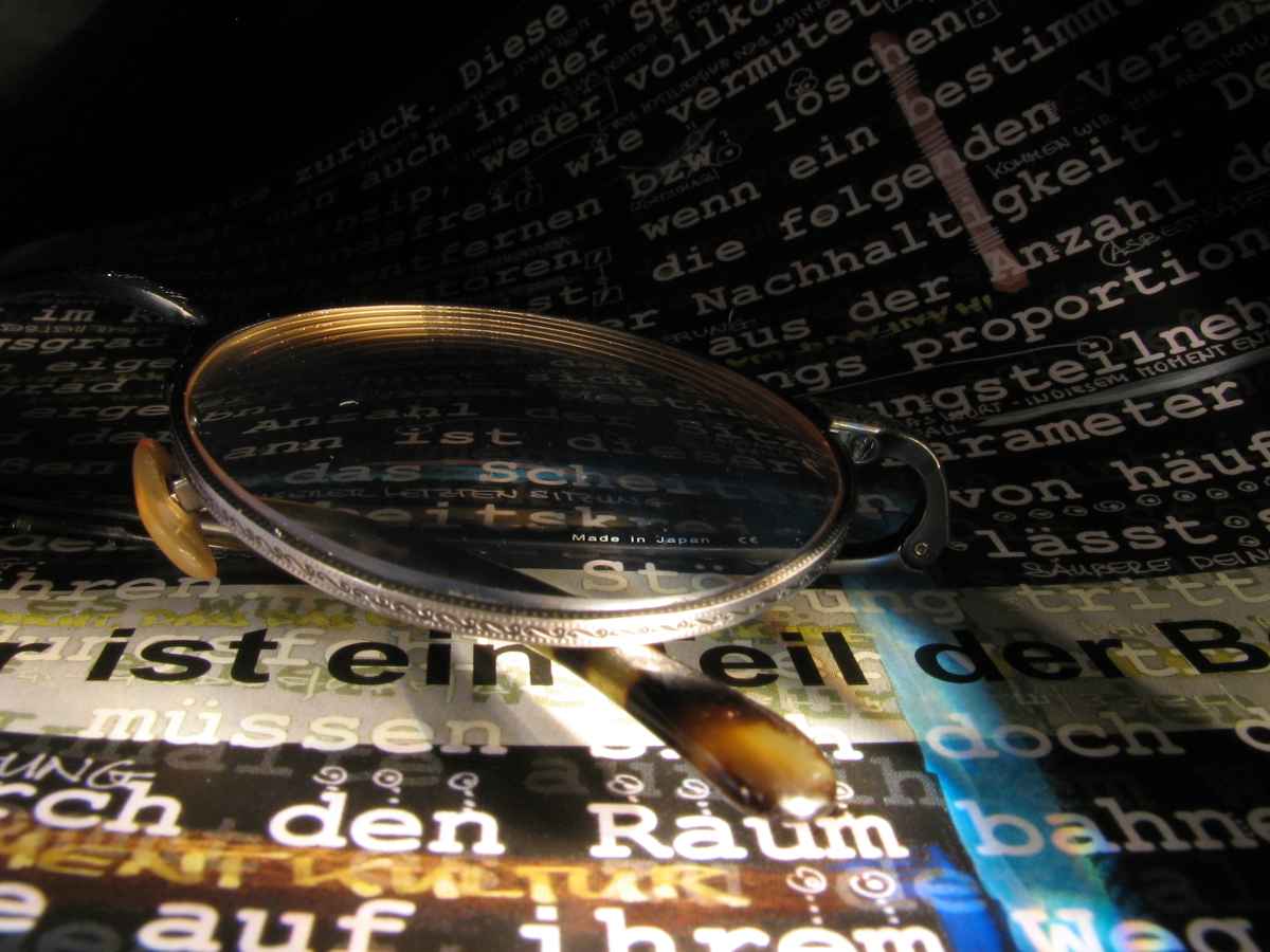 Die Brille am Journal