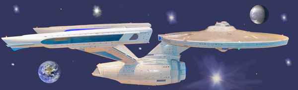 Raumschiff  'Enterprise' im All