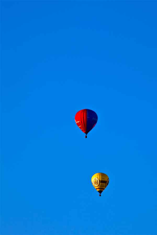 Ballonfahrer unterwegs