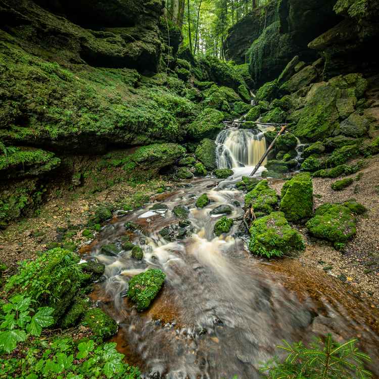 Allein in der Klamm