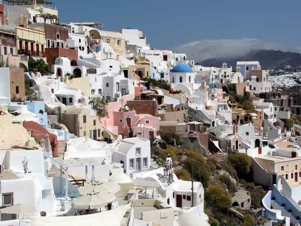 Wunderschöne Ortschaft Oia/Santorini