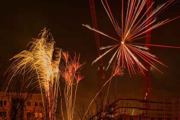 Farbenfroher Lichtertanz