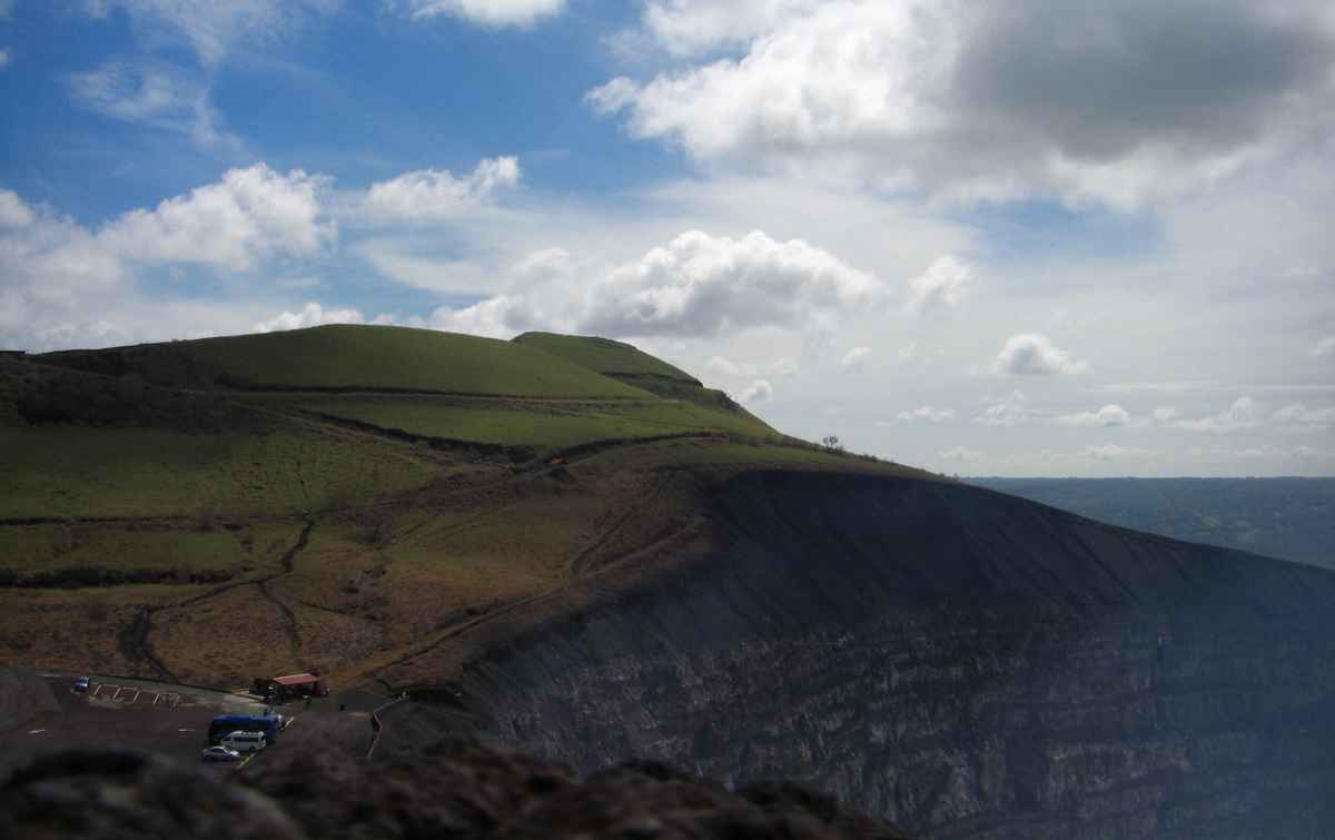 auf dem Vulkan Masaya in Nicaragua