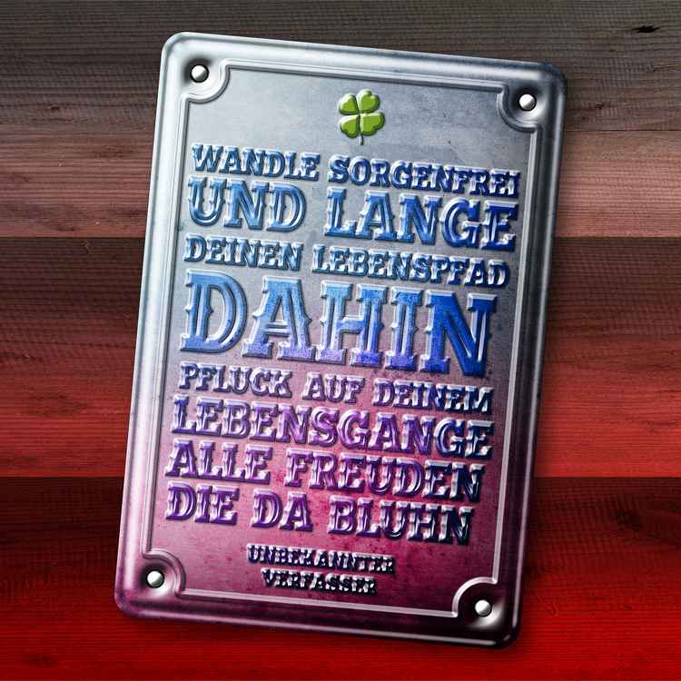 Blech/Emailschild 2