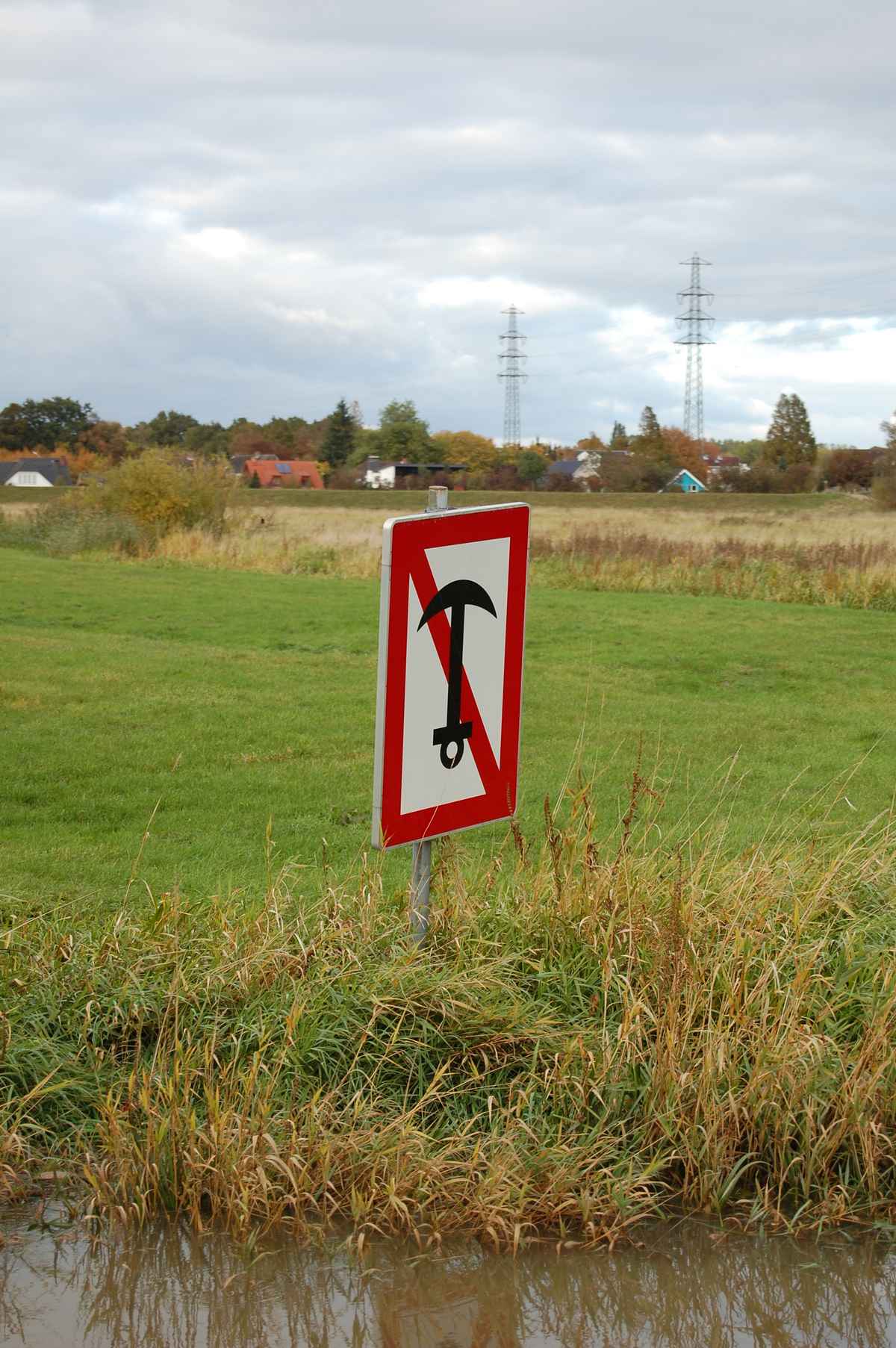Ankern verboten