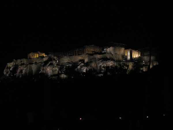 Akropolis Nachtaufnahme