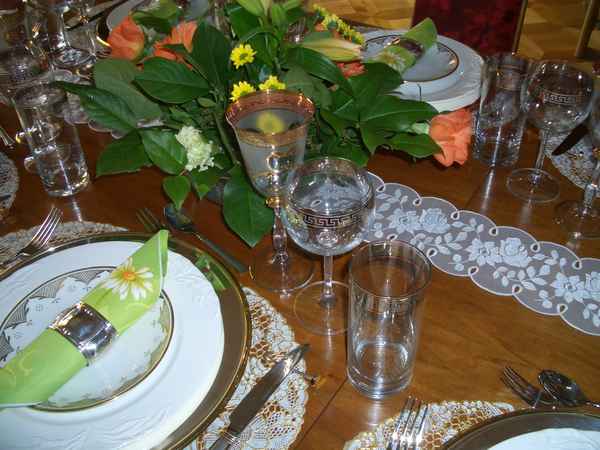 gedeckter Tisch