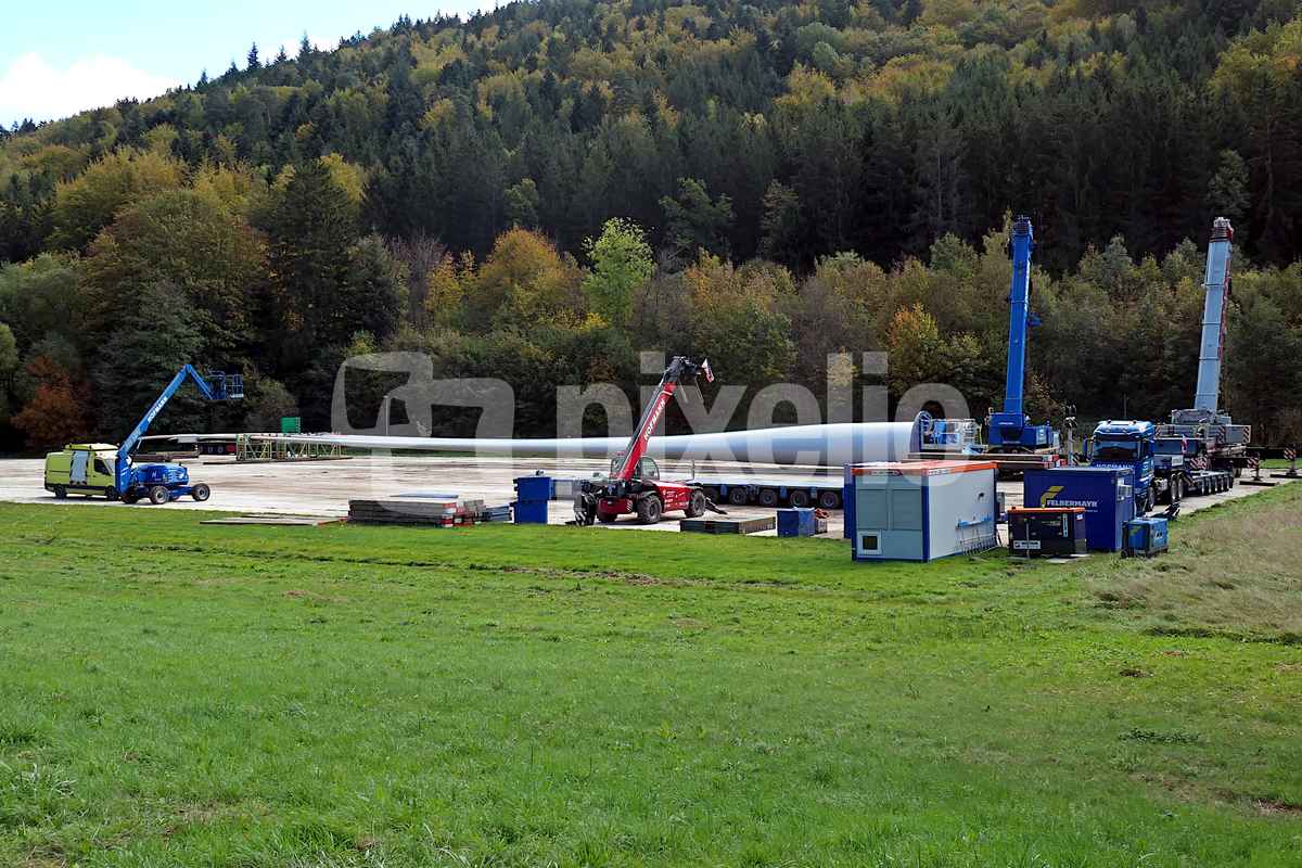 Windkraft - Baustelle - Lager