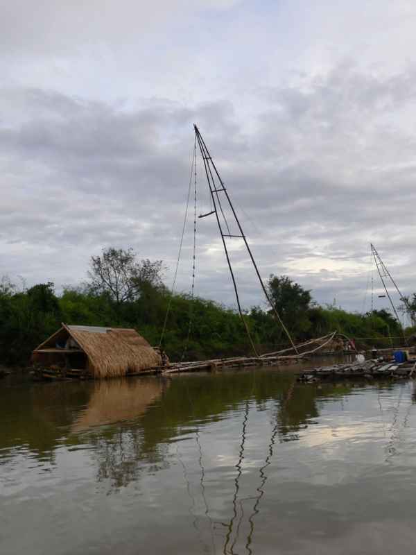 Floßfischer am Mekong (Thailand)