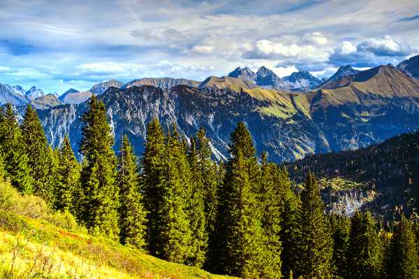 Nebelhornmassiv bei Oberstdorf