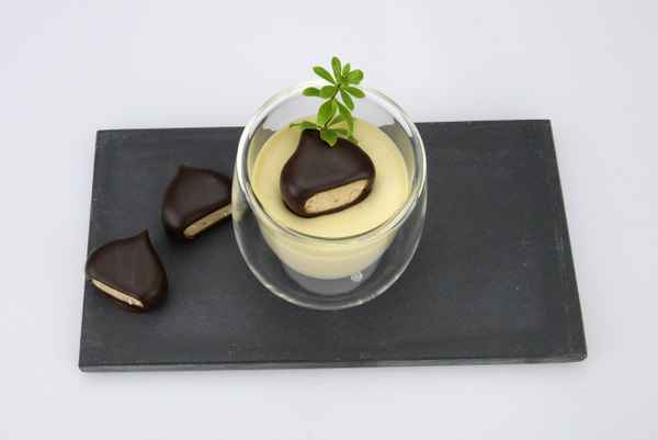 Bayerische Creme in der Variante mit Kastaniengeschmack
