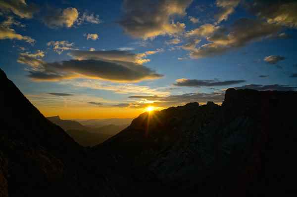 Sonnenaufgang am Hochkaltermassiv
