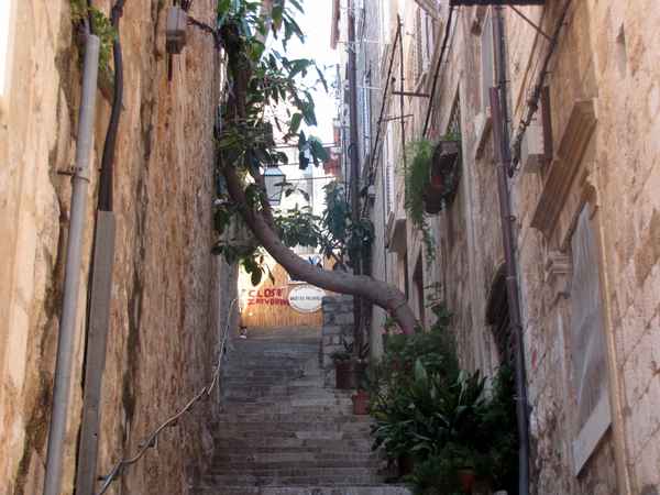 Alte Gasse in Dubrovnik