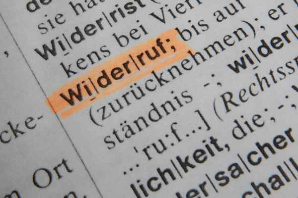 Widerruf