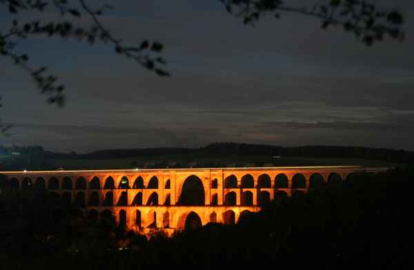 Abend an der Göltzschtalbrücke