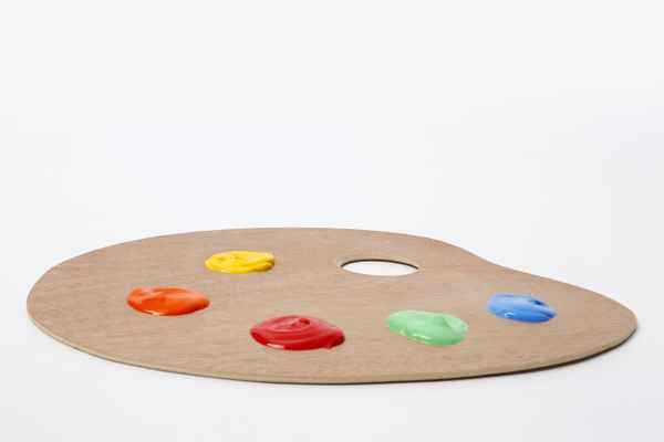 Mischpalette mit Acrylfarbe