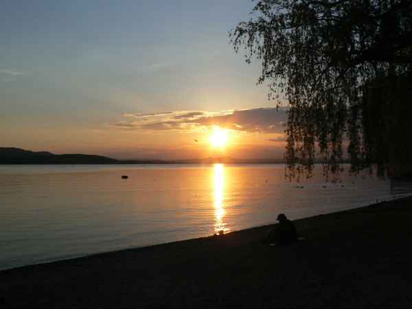 Sonnenuntergang Reichenau Mai 08