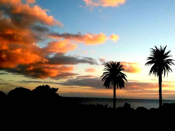 Abendstimmung auf La Gomera, Valle Gran Ray