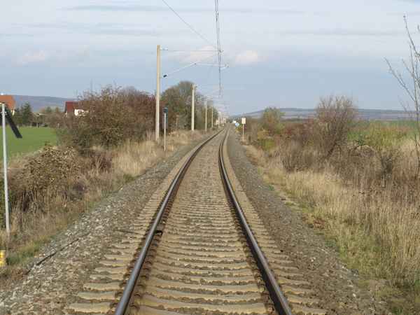 Bahngleis im November