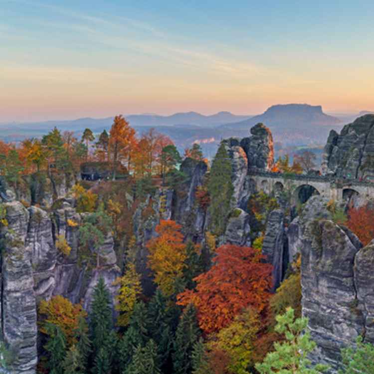 Die herbstliche Bastei