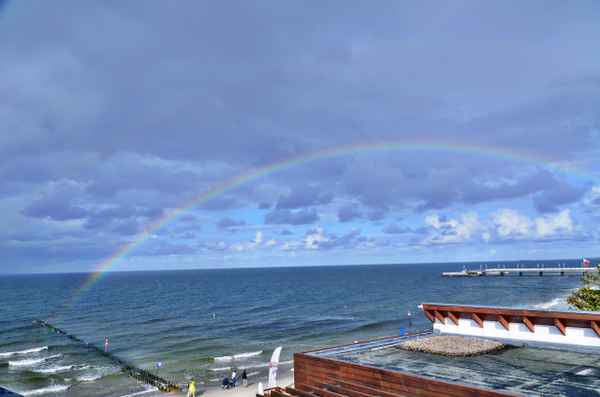 Regenbogen über der Ostsee