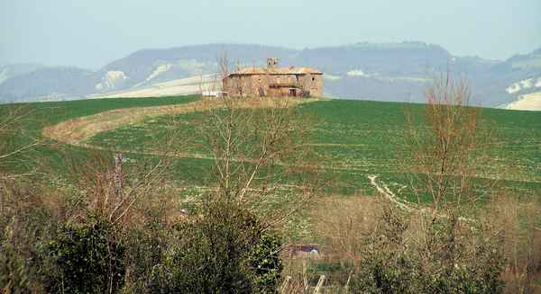 einsames landhaus in der Toscana