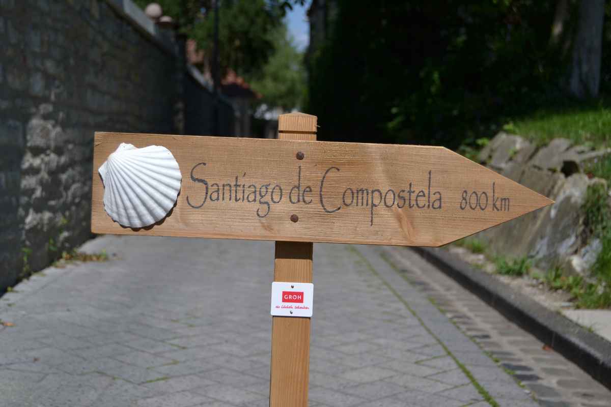 Schild Santiago de Compostela