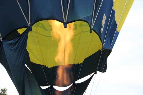 Heißluftballon Teilansicht