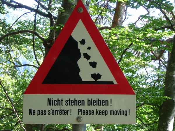 Nicht stehen bleiben!