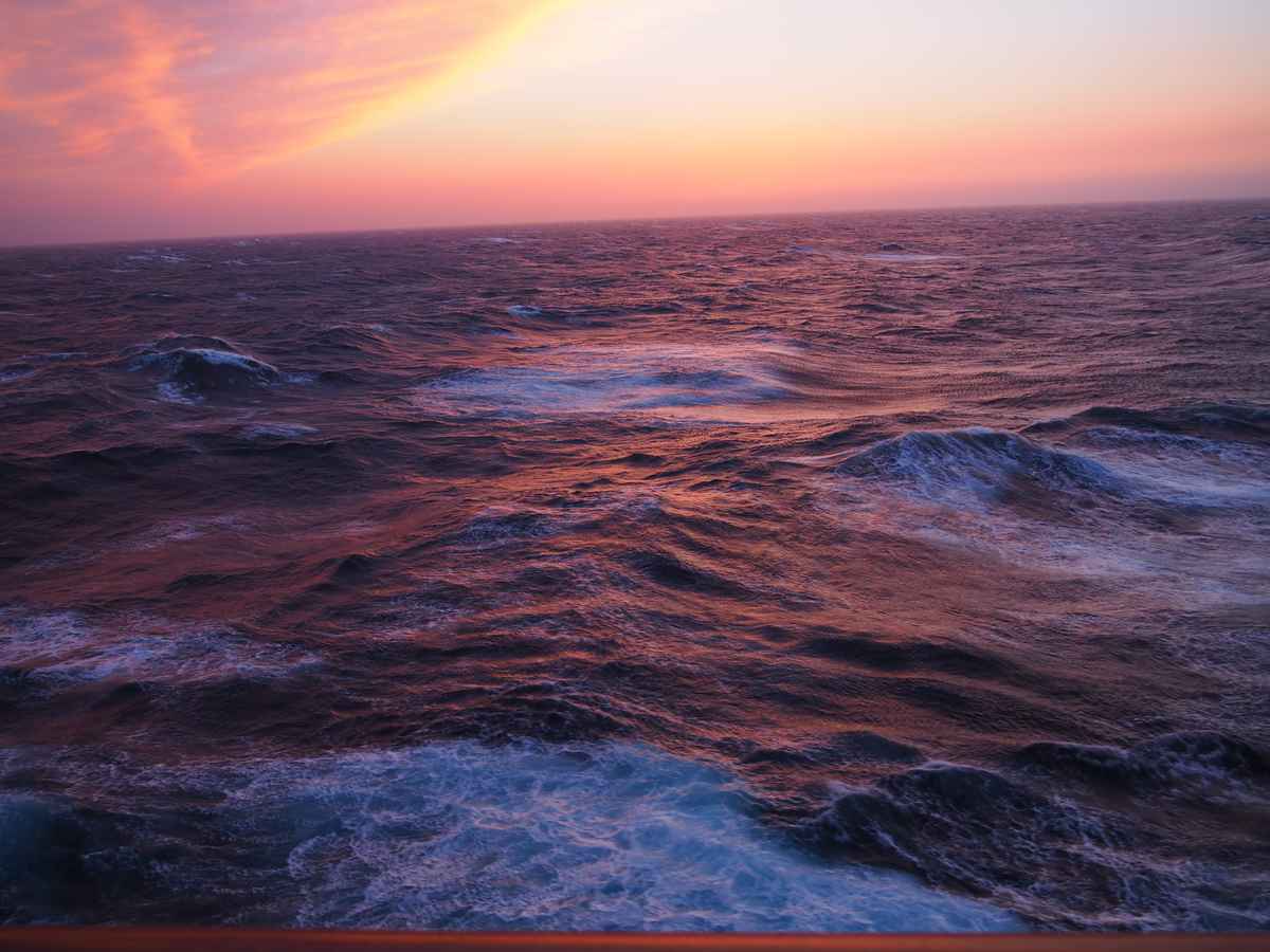 Abendstimmung auf dem Atlantik