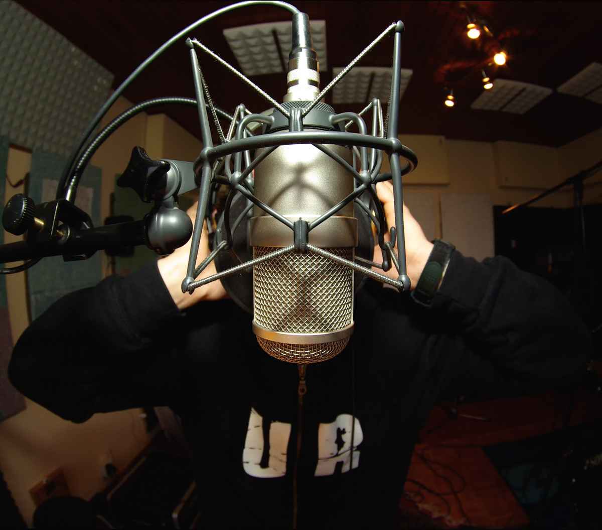 Studio Gesangsaufnahme