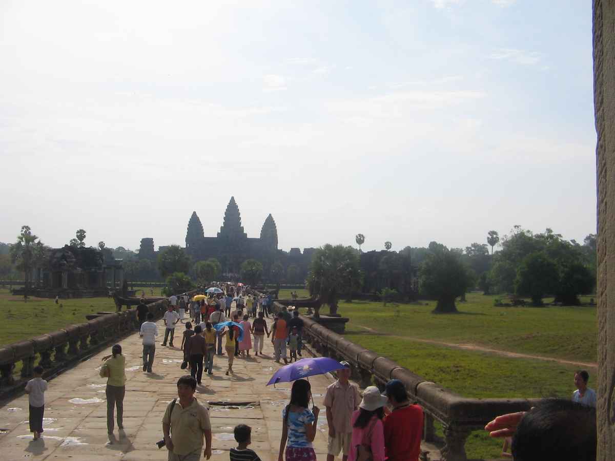 Approaching Ankhor Wat