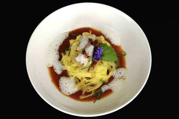 Hausgemachte Tagliatelle Amatriciana