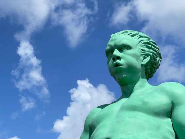 Wind-Denkmal am Sylter Bahnhof