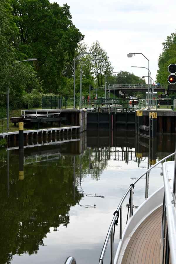 Schleuse belegt