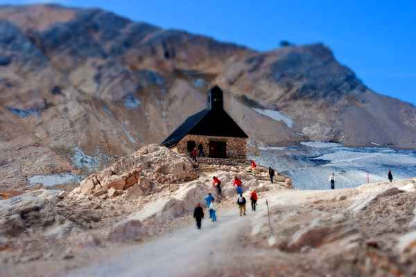 Die Kirche auf der Zugspitze