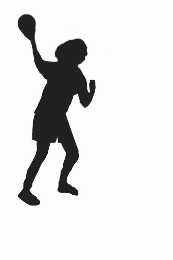 Handballerin Schatten
