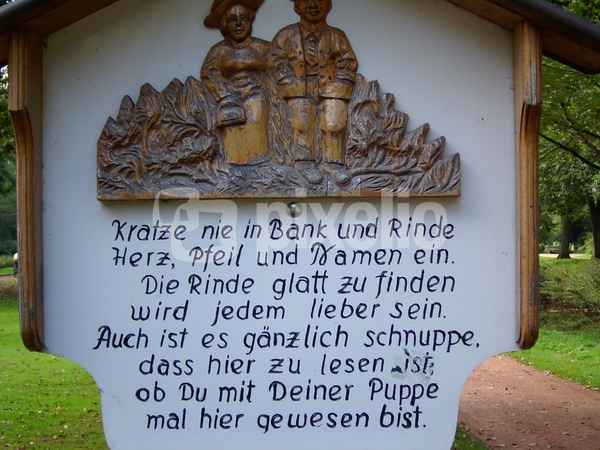 Spruchtafel - Puppe