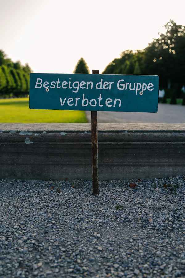 Besteigen verboten