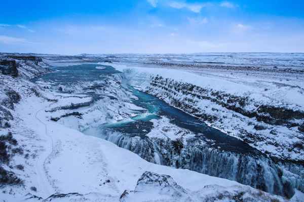 Island-Winter: Gullfoss