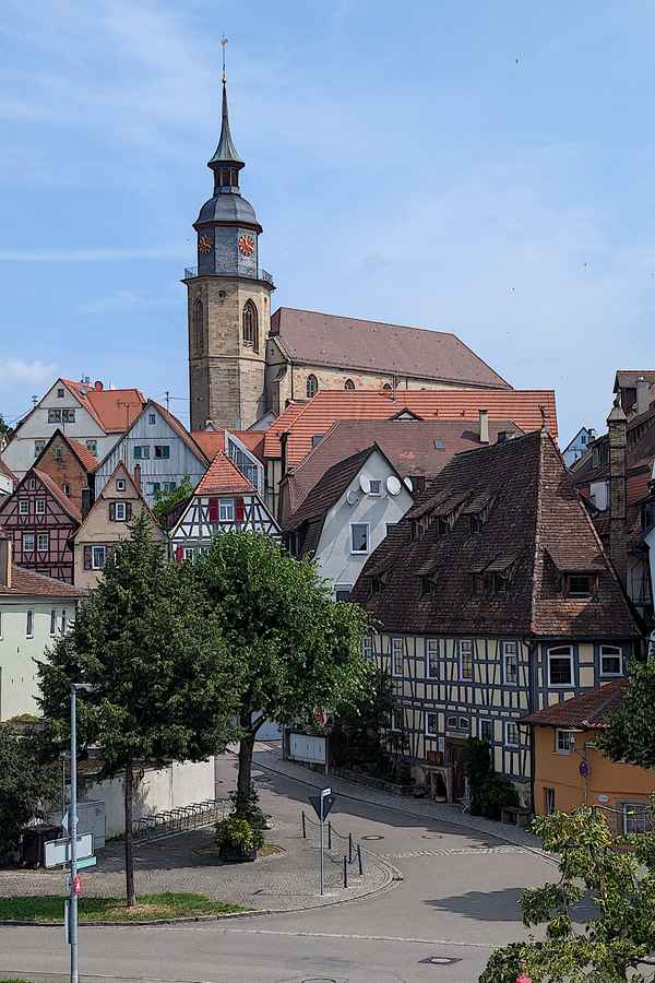 Blick in Altstadt von Vaihingen an der Enz