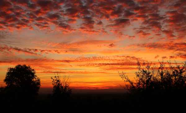kurz vor Sonnenaufgang
