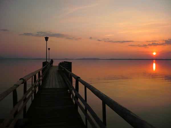 Sonnenuntergang am Chiemsee