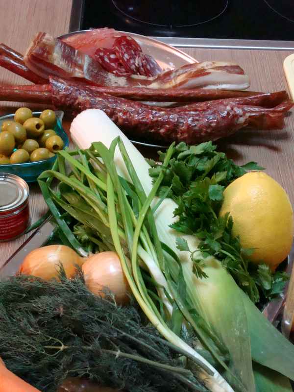 Soljanka Ausgangsingredienzen