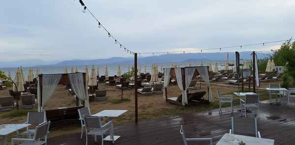 es regnet am Strand