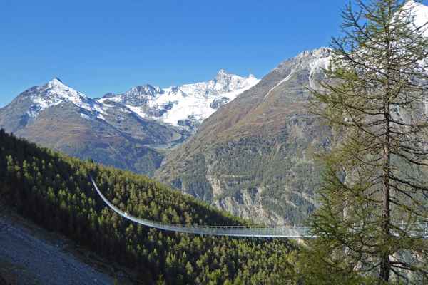 Hängebrücke mit Aussicht