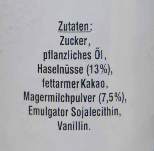 In aller Munde ? gelöst von Wolfgang - Nutella