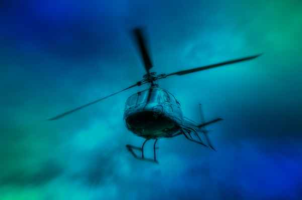 Heli in Aktion