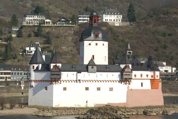 Die Zollburg Pfalzgrafenstein im Unesco-Welterbe "Oberes Mittelrheintal"